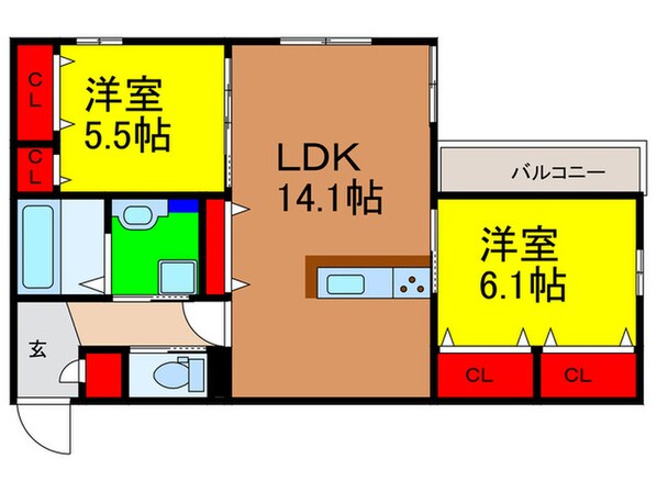 Reposの物件間取画像